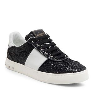 Valentino Garavani Glitter Fly Crew Sneakers